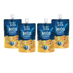 "Na Dobry Dzień" - Miody z Jagodą (12*100g Doypack)