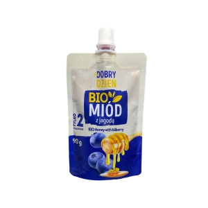 "Na Dobry Dzień" - Miód z Jagodą BIO (Doypack 90g)